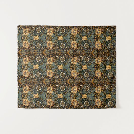 William Morris Antiek Honeysuckle Floral Pattern Wandkleed (Voorkant (horizontaal))