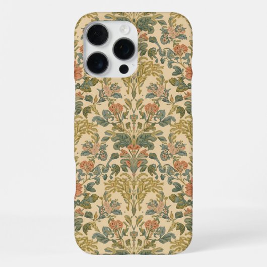 William Morris Antiek Kamperfoelie Bloemmotief iPhone Hoesje (Achterkant)