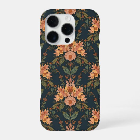 William Morris Antiek Kamperfoelie Bloemmotief iPhone Hoesje (Achterkant)