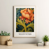 William Morris  Antiek Sinaasappel Flower Poster