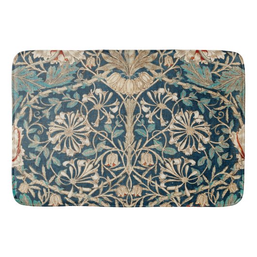 William Morris Antieke Kamperfoelie Bloem Badmat (Voorkant)