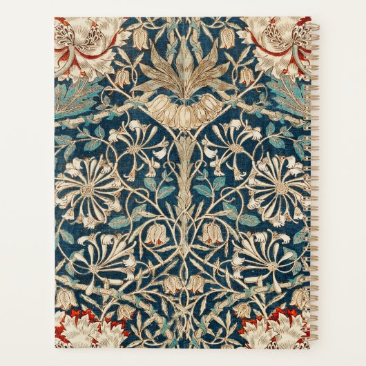 William Morris Antieke Kamperfoelie Bloem Planner (Achterkant)