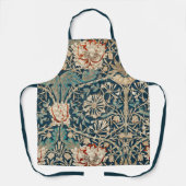 William Morris Antieke Kamperfoelie Bloem Schort (Voorkant)
