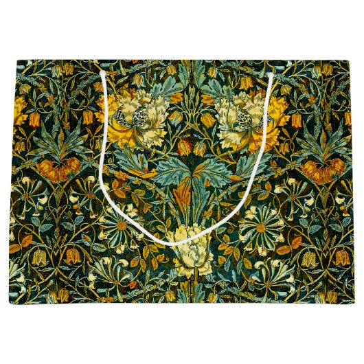 William Morris Antieke Kamperfoelie Bloemmotief Groot Cadeauzakje (Voorkant)