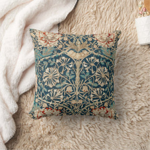 William Morris Antieke Kamperfoelie Bloemmotief Kussen