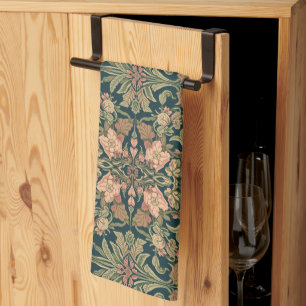 William Morris Antieke Kamperfoelie Bloemmotief Theedoek