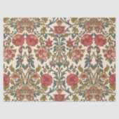 William Morris antieke roze rozen bloempatroon Tissuepapier (Voorkant)