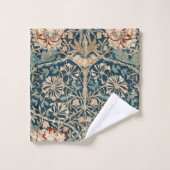 William Morris Antique Honeysuckle Floral Bad Handdoek (Wasdoekje)