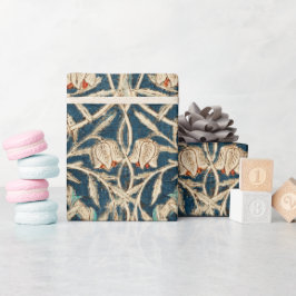 William Morris Antique Honeysuckle Floral Cadeaupapier