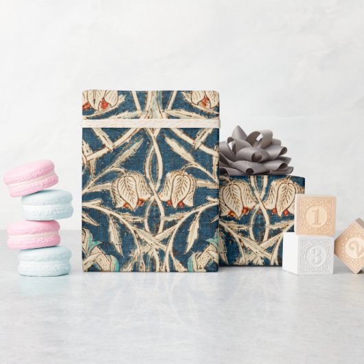 William Morris Antique Honeysuckle Floral Cadeaupapier (Baby Shower)