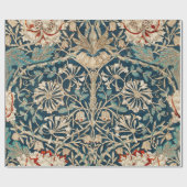 William Morris Antique Honeysuckle Floral Cadeaupapier (Vlak)