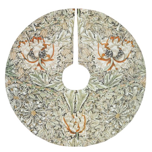 William Morris Antique Honeysuckle Floral Classic Kerstboom Rok (Voorkant)