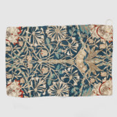 William Morris Antique Honeysuckle Floral Golfhanddoek (Horizontaal)