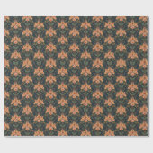 William Morris Antique Honeysuckle Floral Pattern Cadeaupapier (Vlak)