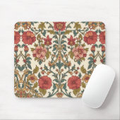 William Morris Antique Honeysuckle Floral Pattern Muismat (Met muis)