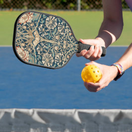William Morris Antique Honeysuckle Floral Pickleball Paddle