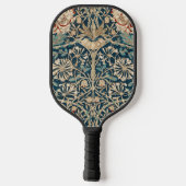 William Morris Antique Honeysuckle Floral Pickleball Paddle (Achterkant)