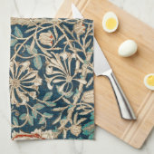 William Morris Antique Honeysuckle Floral Theedoek (Quarter Fold)