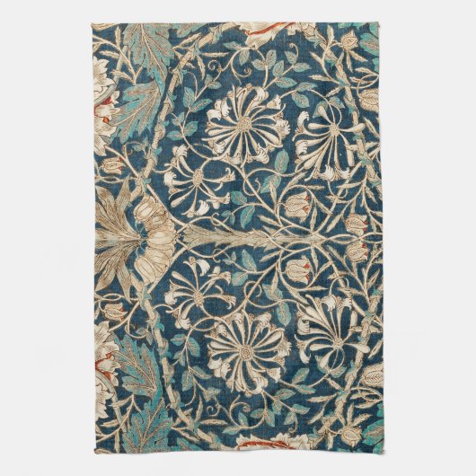 William Morris Antique Honeysuckle Floral Theedoek (Verticaal)