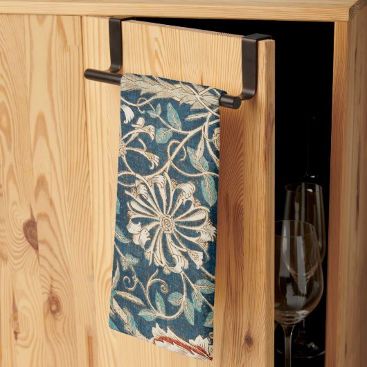 William Morris Antique Honeysuckle Floral Theedoek (Derde Gevouwen)