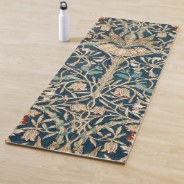 William Morris Antique Honeysuckle Floral Yogamat