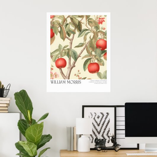 William Morris  Appels en Bloesems Poster (Thuiskantoor)
