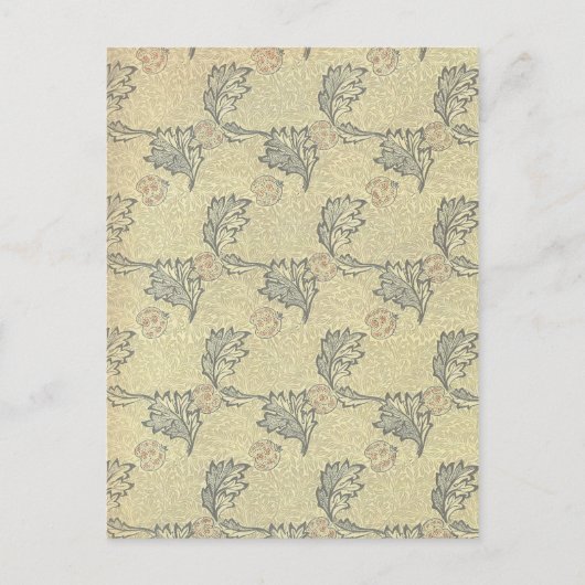 William Morris Apple Design Briefkaart (Voorkant)