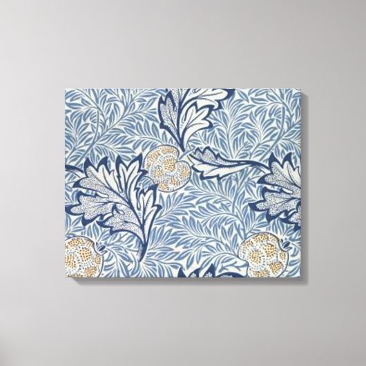 William Morris Apple Flower Floral Design Canvas Afdruk (Voorkant)