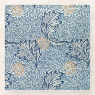 William Morris Apple Flower Floral Design Glazen Onderzetter