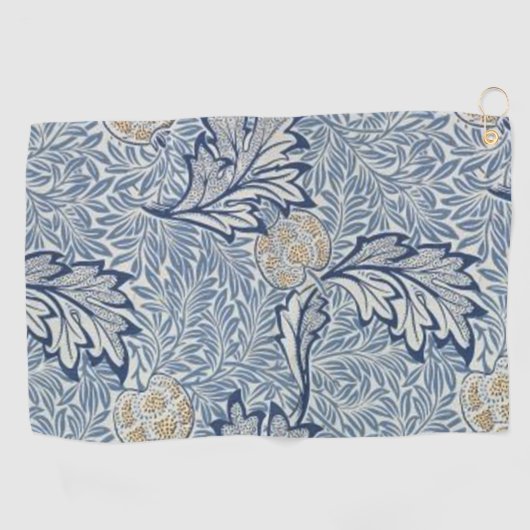 William Morris Apple Flower Floral Design Golfhanddoek (Horizontaal)