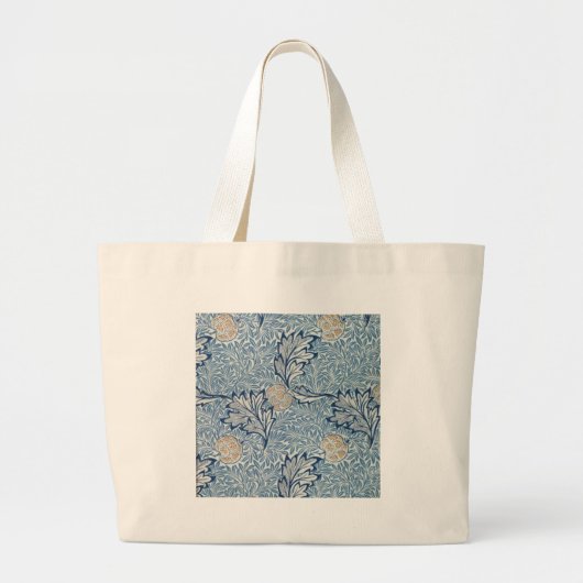 William Morris Apple Flower Floral Design Grote Tote Bag (Voorkant)