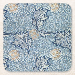 William Morris Apple Flower Floral Design Kartonnen Onderzetters
