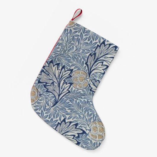 William Morris Apple Flower Floral Design Kleine Kerstsok (Voorkant (Hangend))