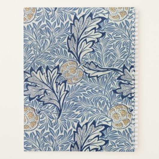 William Morris Apple Flower Floral Design Planner (Achterkant)