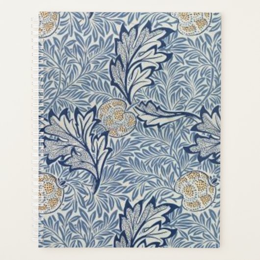 William Morris Apple Flower Floral Design Planner (Voorkant)