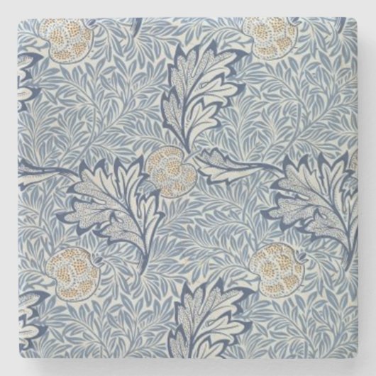 William Morris Apple Flower Floral Design Stenen Onderzetter (Voorkant)