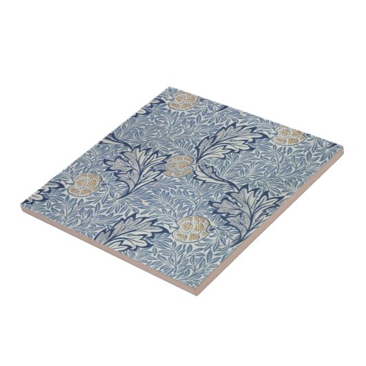 William Morris Apple Flower Floral Design Tegeltje (Zijkant)