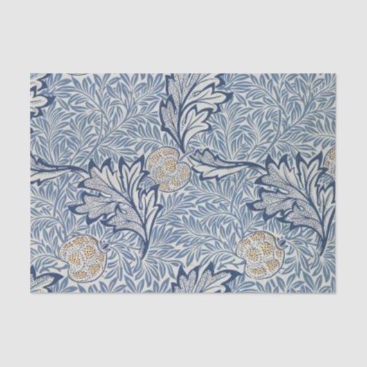 William Morris Apple Flower Floral Design Tissuepapier (Voorkant)