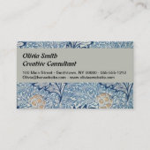 William Morris Apple Flower Floral Design Visitekaartje (Voorkant)