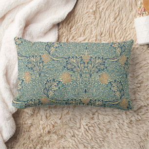 William Morris Apple  Groen Blauw Blauw Bladblad Kussen