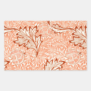 William Morris Apple Vintage Botanisch Patroon Rechthoekige Sticker