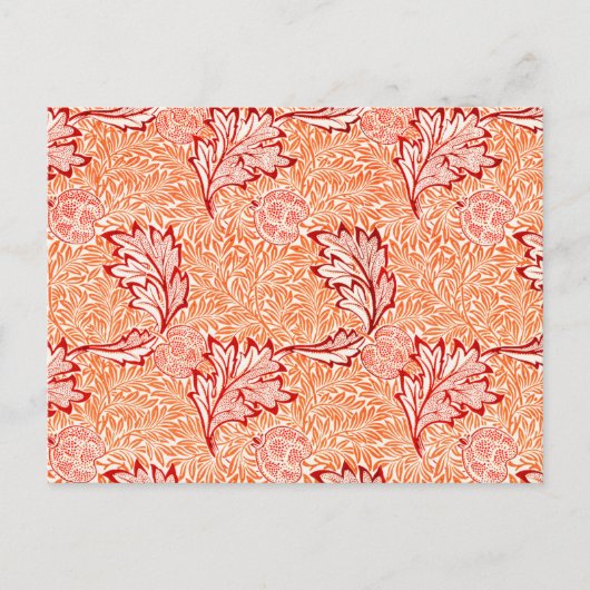 William Morris Apples en Acanthus Leaves Pattern Briefkaart (Voorkant)
