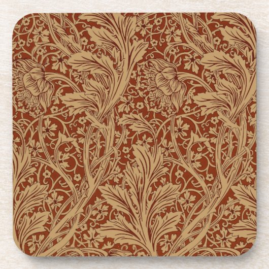 William Morris Arcadia Bloementuin Bloem Classi Bier Onderzetter (Voorkant)