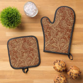 William Morris Arcadia Bloementuin Bloem Classi Ovenwant & Pannenlap Set (Top down)