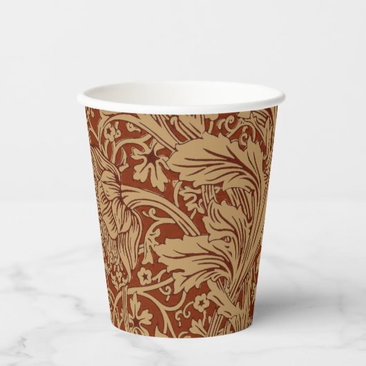 William Morris Arcadia Bloementuin Bloem Classi Papieren Bekers (Voorkant)