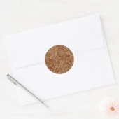 William Morris Arcadia Bloementuin Bloem Classi Ronde Sticker (Envelop)