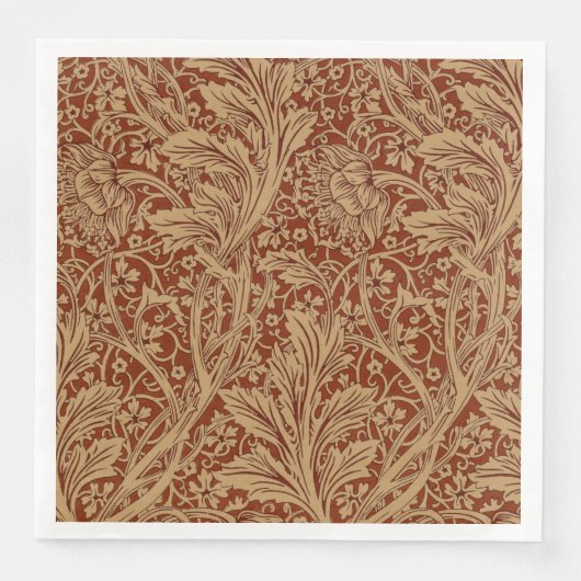 William Morris Arcadia Bloementuin Bloem Classi Servet (Voorkant)