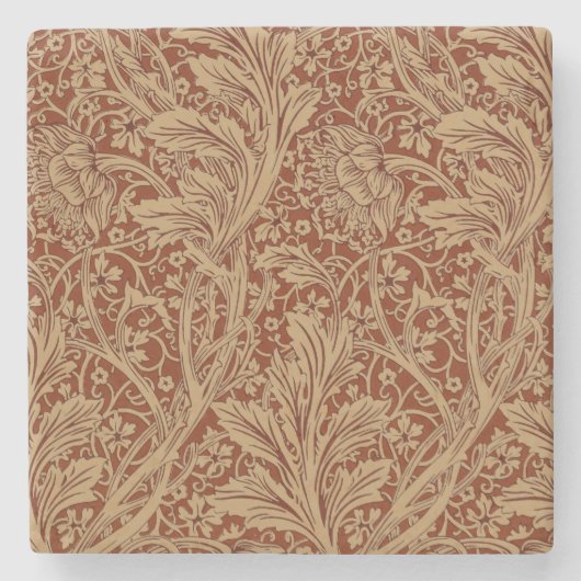 William Morris Arcadia Bloementuin Bloem Classi Stenen Onderzetter (Voorkant)