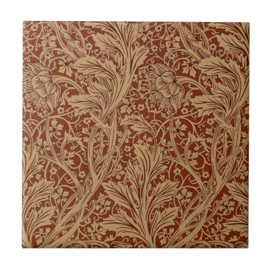 William Morris Arcadia Bloementuin Bloem Classi Tegeltje (Voorkant)