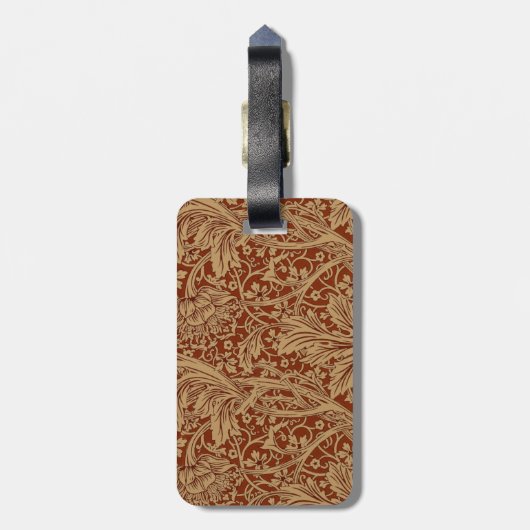 William Morris Arcadia bloementuin klassieker Bagagelabel (Achterkant verticaal)